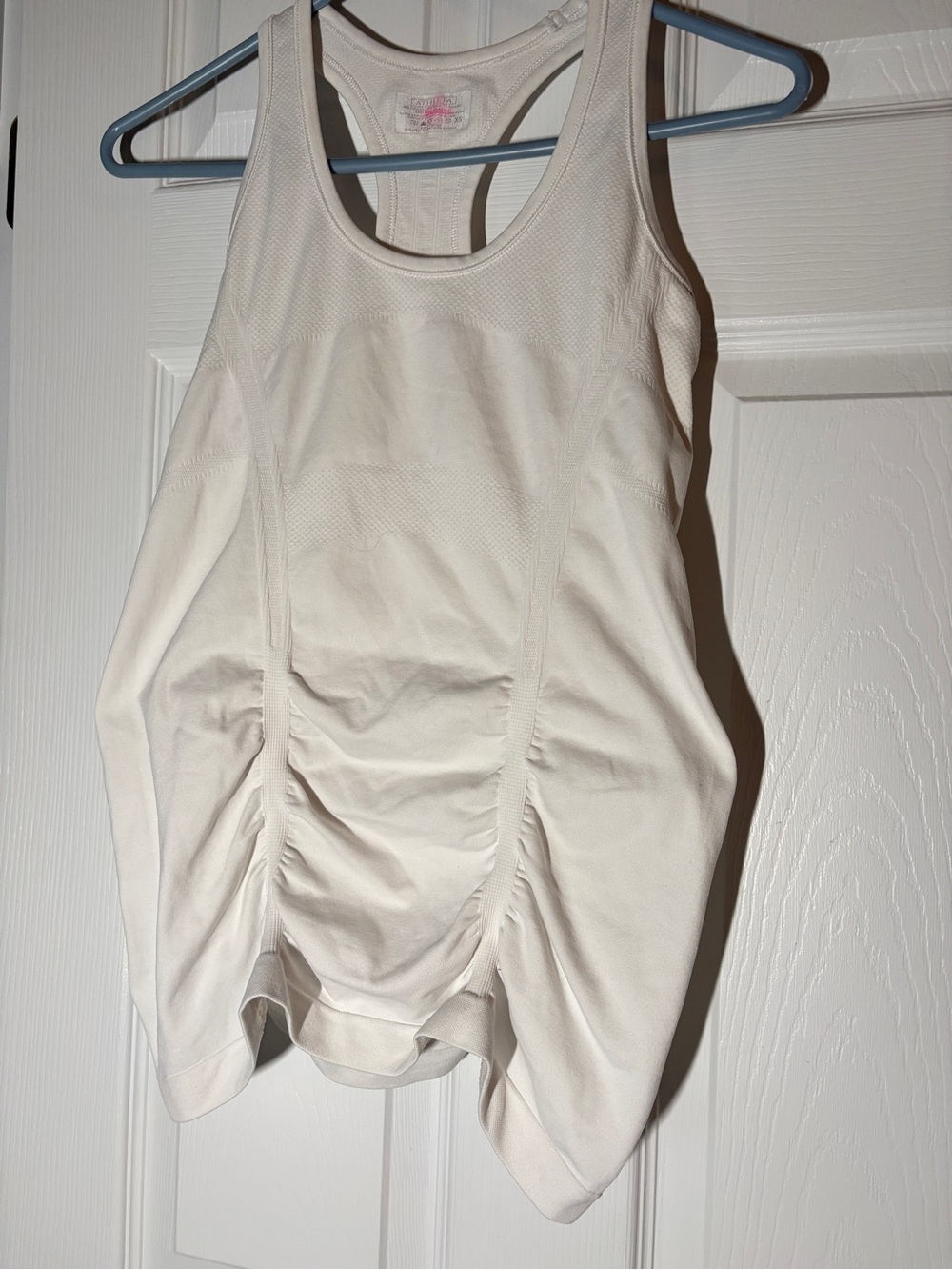Athleta Cream Racerback Tank Top